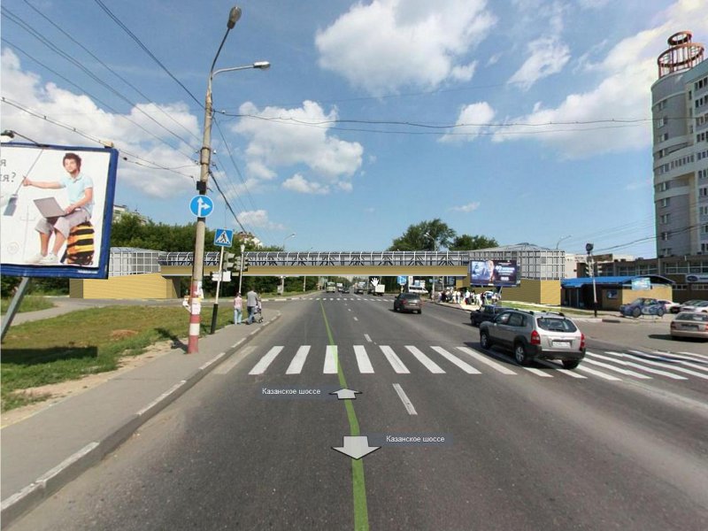 Надземный пешеходный переход на Казанском шоссе у остановки "Филиал технического университета" - фото 2